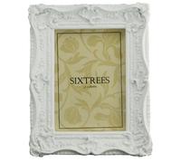 Shabby Chic Style Very Ornate White Photo Frame for 7"x5" (175x125mm) Pictures