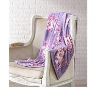 Shabby Chic® - Throw Blanket, Super Soft & Plush Bedding, Vintage-Inspired Home Decor (Brynn Lavender)