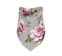 Shabby Chic Vintage Rose Tulip,Bib Scarf Triangle Hood Adjustable Pet Scarf Washable Hood Suitable for Small, Medium and Large Dogs and Cats