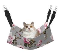 Shabby Chic Vintage Rose Tulip,Cat Hanging Hammock Soft Double Sided Hanging Bed for Small Dogs Pet,M