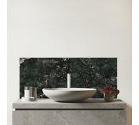 Shabby Green Quartz Effect Glass Bathroom Splashback Warren Reed - Designer Grey One Size