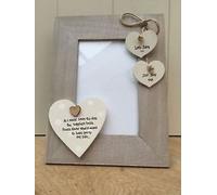 Shabby Personalised Chic Bridesmaid, maid, matron of honour, flower girl, Photo Frame wedding gift.