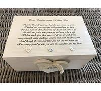 Shabby Personalised Chic memory Box special daughter on her wedding day gift from Mother of the Bride