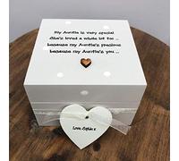Shabby Personalised Chic Special Auntie ~Aunt ~ Aunty ~ Great Auntie ~ etc etc. Gift Trinket Jewellery Box