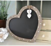 Shabby Vintage Chic Heart Chalkboard Blackboard Polka Dot