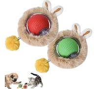 Shabeli 2pcs Speedy Tail 2.0 Cat Toy, Interactive Cat Toys for Indoor Cats, with Replacement Tail (Rreen+Red)