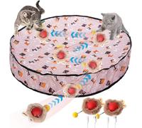 Shabeli Interactive Cat Toys for Indoor Cats,Hide and Seek Cat Toy Automatic Motion Kitten Toys for Bored Cats Exercise with 2 Balls