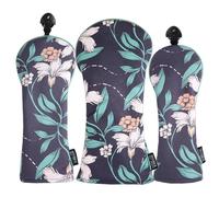 SHABIER Beautiful Floral Pattern Background Golf Head Cover for Driver/Fairway/Hybird Club