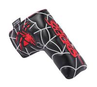 SHABIER Black Golf Blade Head Cover with The Red Spider Design for Blade Golf Putter Head Cover