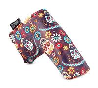 SHABIER Golf Day of the Dead Skull Design Headcover for Blade Golf Putter Head Cover