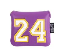 SHABIER Golf Large Mallet Headcover with Number Design for Golf Putter (Purple with NO.24)