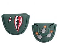 SHABIER Golf Mallet Headcover with Tiger Shark Design for Golf Club (Dark Green)