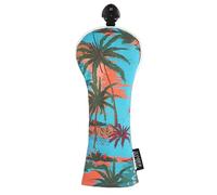 SHABIER Hawaii Island Flowers, Palm Trees, Beach, Ocean Golf Head Cover for Hybird Club