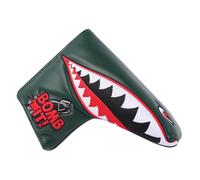 SHABIER New War Shark Flying Tiger Warshark Golf Putter Headcover Golf Blade Putter Cover (Dark Green Blade Cover)