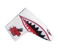 SHABIER New War Shark Flying Tiger Warshark Golf Putter Headcover Golf Blade Putter Cover (White Blade Cover)