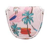 SHABIER Pink Aloha Tropical Hawaii Surf Beach Design for Mallet Headcover
