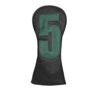 SHABIER Pu Leather Waterproof Golf Headcover with Number Design for Golf Club (Black, #5)