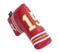 SHABIER Red Golf Putter Cover with NO.15 Design Headcover for Blade Golf Putter Head Cover