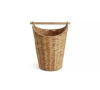 SHABJY Woven Toilet Roll Store Basket Is Crafted From Woven Bamboo And Features A Wooden Handle - Natural, SB 2321