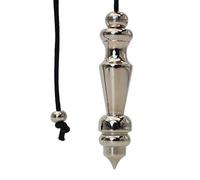 SHABRIM Brass Pendulum, Unique Pendulum one of a Kind, Dowsers Tool, Chakras Healing Brass Polished Silver