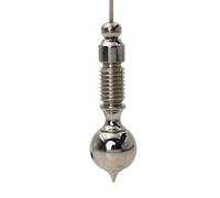 SHABRIM Large and Heavy Pendulum for Spiritual and Energy Healing, Unique Dowsers Tool Inspired in Indian Origin Silver
