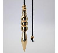 SHABRIM Large and Heavy Pendulum for Spiritual and Energy Healing, Unique Dowsers Tool Inspired in Indian Origin Brass Polished PD163