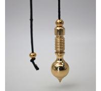 SHABRIM Large and Heavy Pendulum for Spiritual and Energy Healing, Unique Dowsers Tool Inspired in Indian Origin Brass Polished