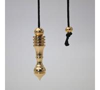 SHABRIM Large and Heavy Pendulum for Spiritual and Energy Healing, Unique Dowsers Tool Inspired in Indian Origin Brass Polished
