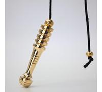 SHABRIM Pendulum with Indian Origins for Healing and Reiki, with Ganges Energy Brass Polished