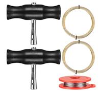 SHACHENH 5 Pcs Car Windshield Removal Tool, Windscreen Removal Tool Kit with Handle, Universal Car Windshield Kit, Inclu 3 Rolls Window Screen Cutting Wire