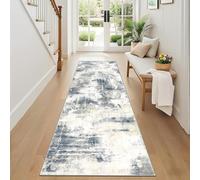 SHACOS Abstract Runner Rugs for Hallway 65x180cm Non Slip Washable Carpet Runners Soft Short Pile Hall Rug Distressed Floor Runner Mat for Entryway Bedroom Kitchen Laundry Room
