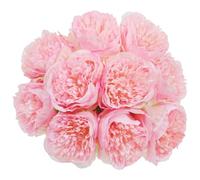 SHACOS Artificial Flowers Peony, 20 Pcs Fake Silk Flowers Peonies with Stems Real Look Pink Peony Realistic Faux Flower Bouquet for Home Decor Wedding Table Centerpiece Party Floral Arrangement