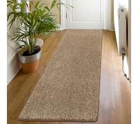 SHACOS Carpet Runners for Hallway Non Slip Brown 60 x 180 cm Long Hall Runner Narrow Rugs Washable Runner Rug Non Shedding Area Mat for Kitchen Bedroom Laundry Room
