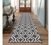 SHACOS Extra Long Hallway Runner Rug 66 x 300 cm Dark Grey Non Slip Hall Runners Long Narrow Rug Carpet Runners for Hallway Kitchen Entryway