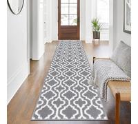 SHACOS Extra Long Hallway Runner Rug Non Slip 66 x 300 cm Grey Washable Carpet Runner for Hallway Narrow Rugs Hall Runners Long Entrance Carpet Runners for Kitchen Laundry Room