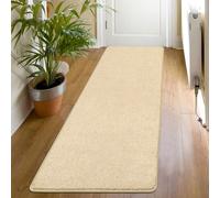 SHACOS Hallway Runner Rug Beige 60x180cm Hall Carpet Runners Non Slip Washable Kitchen Runner Rubber Backed Dirt Trapper Floor Mats for Entryway Kitchen Bathroom Laundry Room