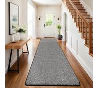SHACOS Hallway Runner Rug Black 80x200cm Heavy Duty Carpet Runners for Hallways Non Slip Rubber Backed Hall Floor Runner for Entryway Washable Long Narrow Rug for Hallway Kitchen