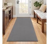 SHACOS Hallway Runner Rug Grey 80x150cm Non-Slip Washable Dirt Trapper Door Runner Mat with Rubber Backing Heavy Duty Absorbent Floor Rug for Entryway, Kitchen, Laundry Room