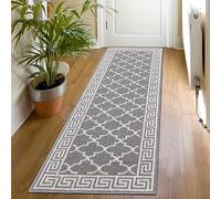 SHACOS Hallway Runner Rug Non Slip 50x150 cm, Washable Hall Runner Grey
