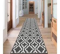 SHACOS Long Hallway Runner Rug Dark Grey Non Slip 60 x 240 cm Hallway Hall Runner Narrow Rug Floor Carpet Runners for Hallways Kitchen Entryway