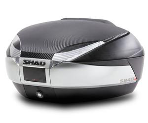 Shad 48L Top Box Blk/Tita Backrest and Fitting Kit Kawasaki ER6-F 2009-2011