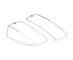 Shad Aluminium Left&right Sh23 Case Cover For Side Case