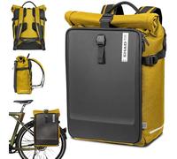 SHAD Bikes Bicycle Backpack Luggage Rack 22L Bicycle Bag Backpack Luggage Rack 3 in 1 Waterproof - Backpack Bicycle Bag with Laptop Compartment - Luggage Rack Bag with Reflective Elements