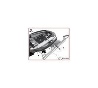 SHAD K0ER62ST Top Case Fitting Kit for Kawasaki ER 650 2012, Black