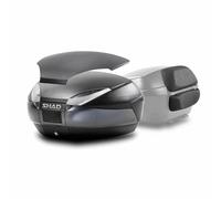 Shad Motorcycle Scooter SH48 Black/ Grey With Backrest Luggage Top Box 48 L