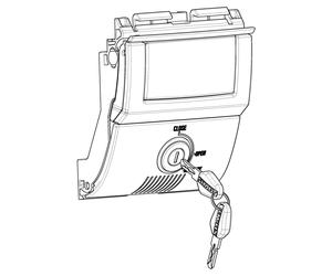 Shad Replacement Lid Lock Incl. Cylinder INCL. KEY&CYLINDER