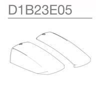 Shad Aluminium Left&right Cover Sh23 One Size Clear unisex