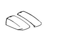 Shad Aluminium Left&right Sh23 Case Cover For Side Case Clear