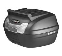 Shad SH40 Cargo Top Case 40L Scooter Bike Rigid Plastic Topcase With Upper Rack