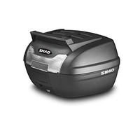 SHAD SH40CA D0B40199 Top Case with Mounting Plate Included, Black, M